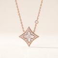 Color Blossom Pave Star Necklace