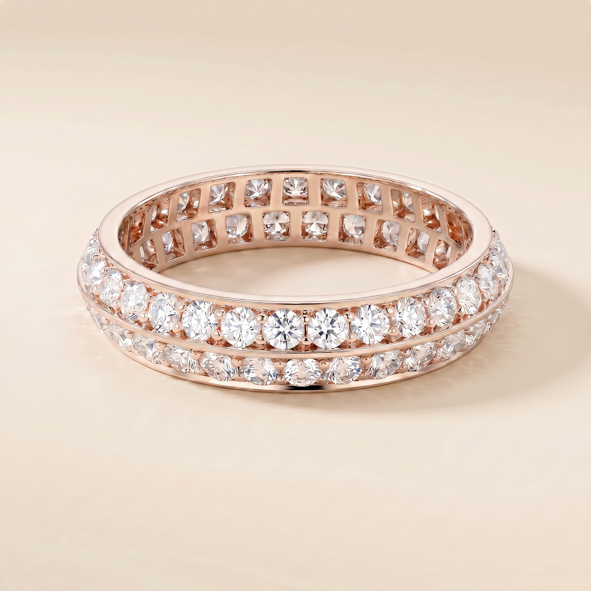 Couture Eternity Wedding Pavé Diamonds Band Ring