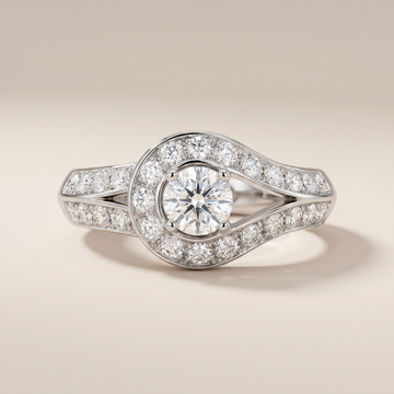 Couture Pavé Solitaire Ring