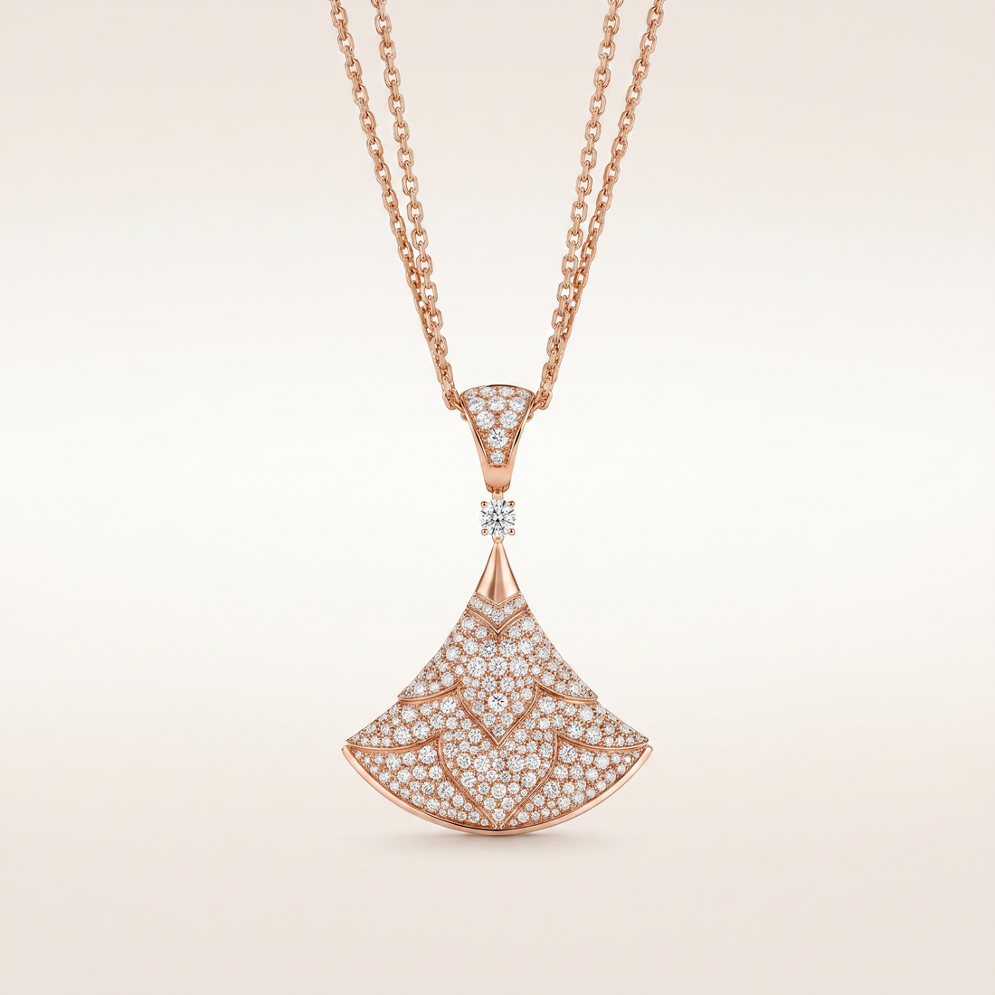 Diva's Dream Full Paved Long Necklace