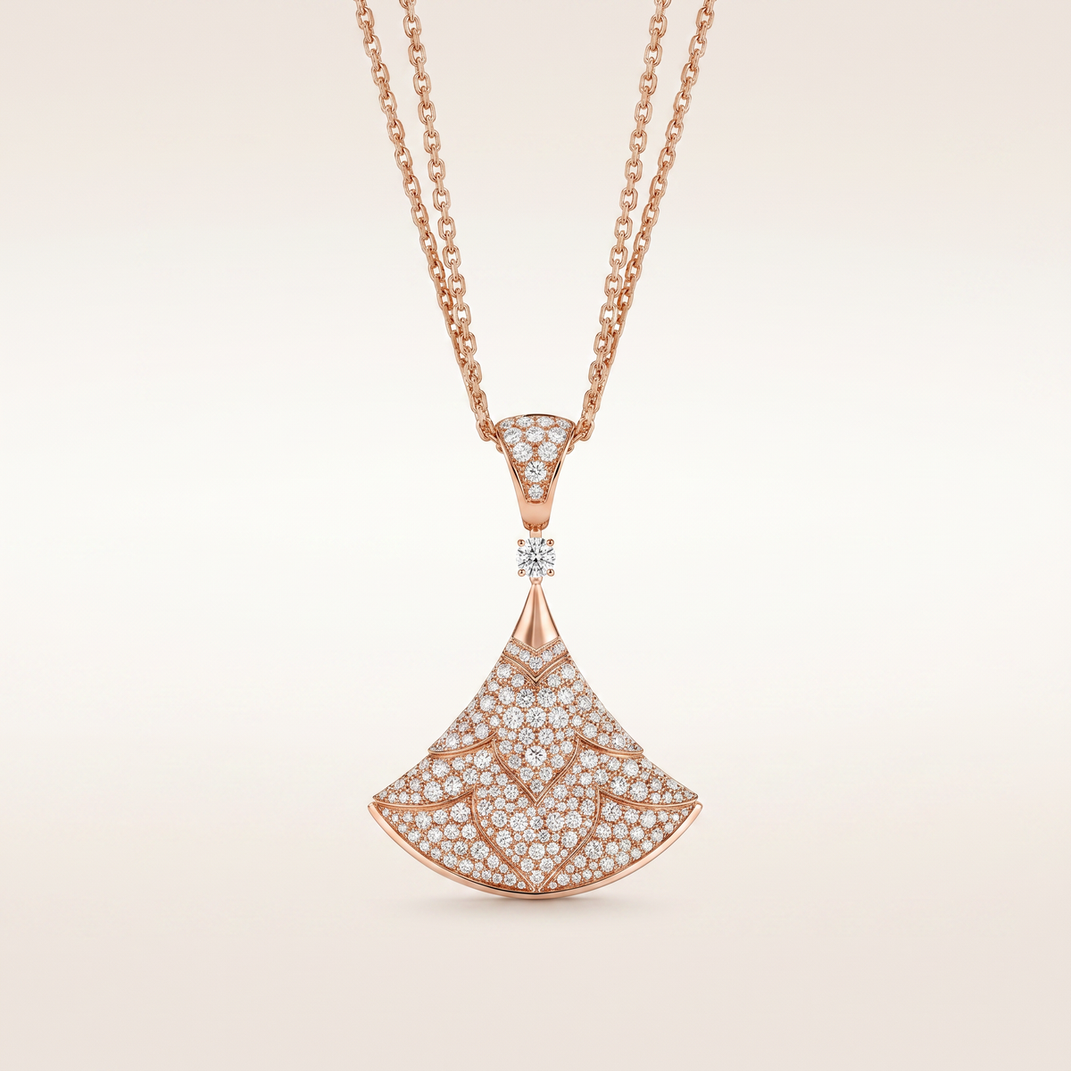 Diva's Dream Full Paved Long Necklace