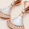 Diva's Dream Paved Mother Of Pearl Drop Earrings