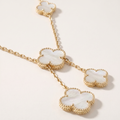 Magic Alhambra Six Motifs Mother Of Pearl Clover Necklace