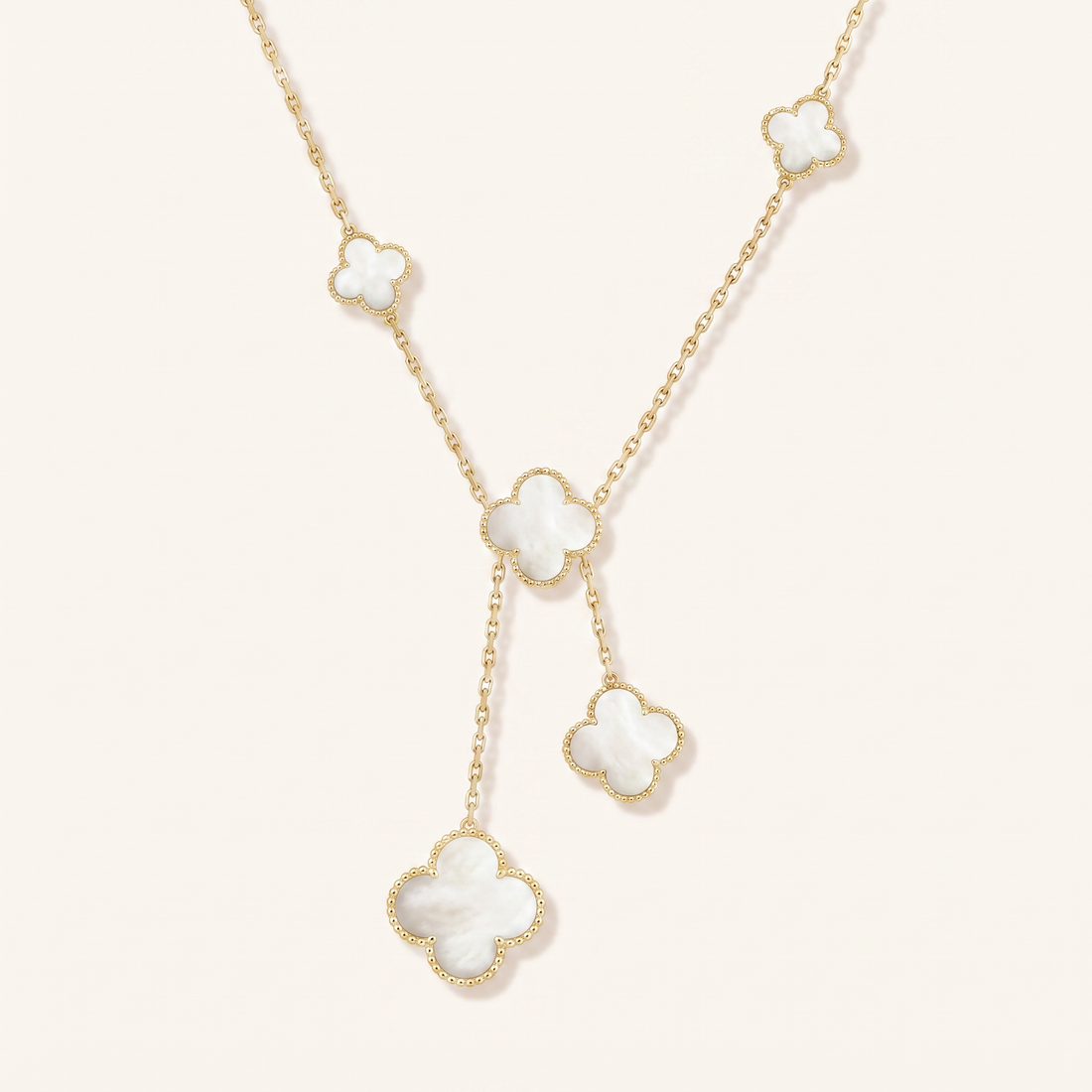Magic Alhambra Six Motifs Mother Of Pearl Clover Necklace
