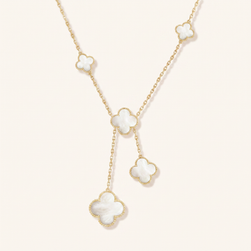 Magic Alhambra Six Motifs Mother Of Pearl Clover Necklace