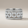 Marquise Victoria Wide Pavé Band Ring