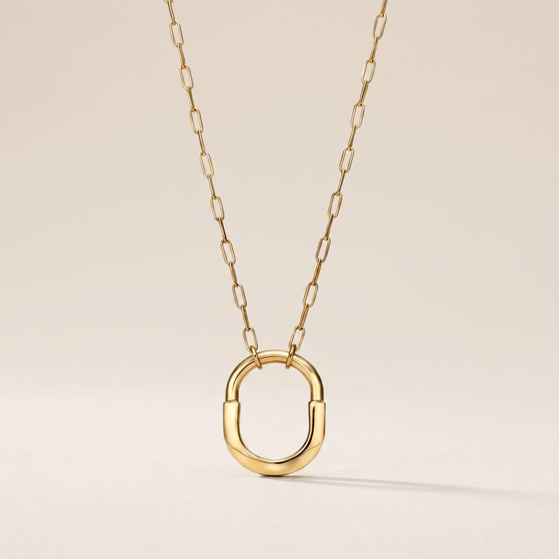 Medium Lock Pendant Necklace