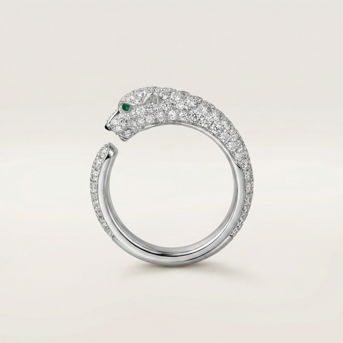 Panthère De Diamond Pavé Ring