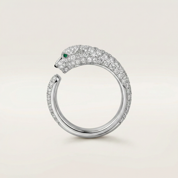 Panthère De Diamond Pavé Ring