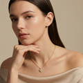 Sweet Alhambra Pavé Diamond Clover Necklace