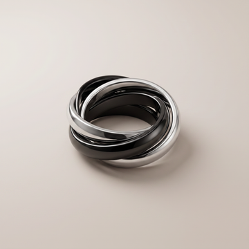 Triple Band Ceramic Ring