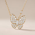 Two Butterfly Diamond Necklace