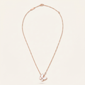 Two Butterfly Mother Of Pearl Necklace