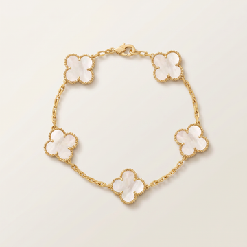 Vintage Alhambra 5 Motifs Mother of Pearl Bracelet