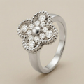 Vintage Alhambra Pavé Ring