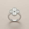 Vintage White Gold Alhambra Ring