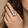 Vintage White Gold Alhambra Ring