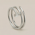 Juste Un Clou Pavé Style Double Row Diamonds Ring