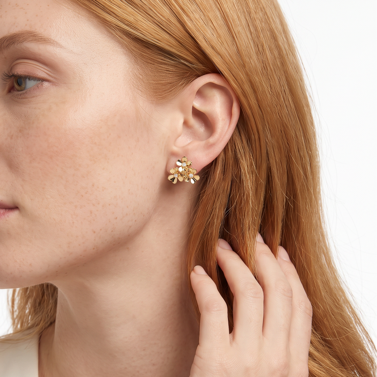 Frivole 3 Flowers Mini Model Earrings