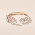 Frivole Seven Flowers Pavé Diamonds Bracelet
