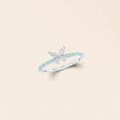 G Mini Butterfly Pavé Ring
