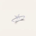 G Mini Butterfly Pavé Ring