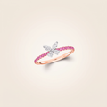 G Mini Butterfly Pavé Ring