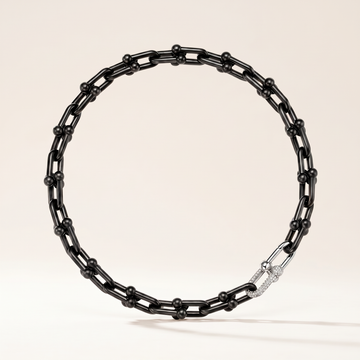 HardWear Black Tone Beaded Link Necklace