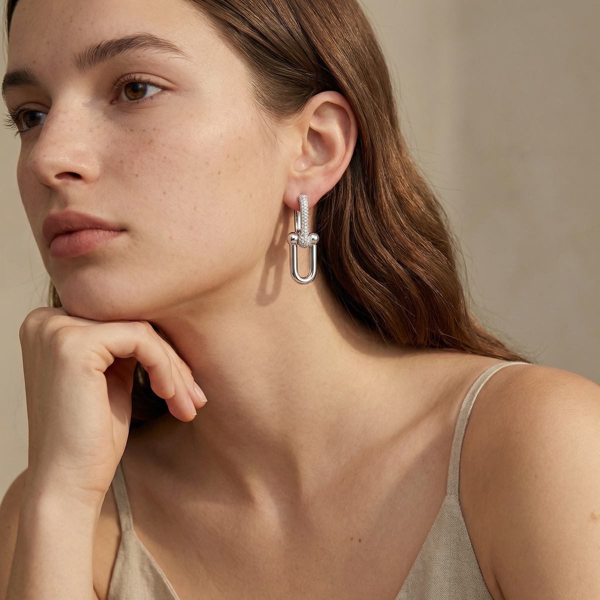 HardWear Large Link Pavé Earrings