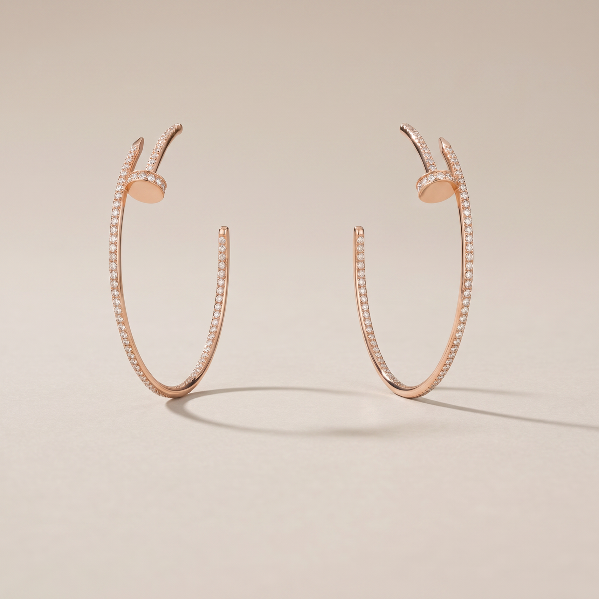Juste Un Clou Pavé Diamonds Hoop Earrings