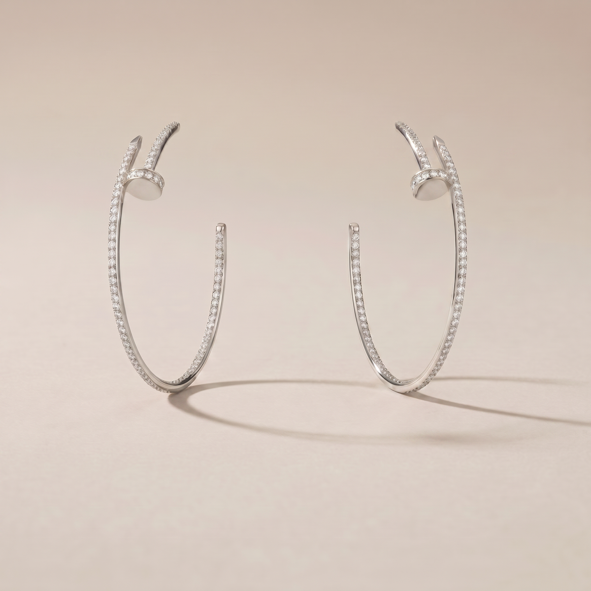 Juste Un Clou Pavé Diamonds Hoop Earrings