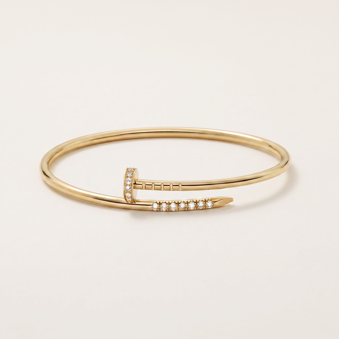 Juste un Clou Pavé Nail Bangle Bracelet