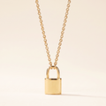 Lock Pendant Chain Necklace