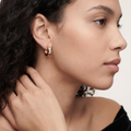 Love 2 Diamonds  Hoop Earrings
