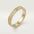 Love Pavé Slim Ring