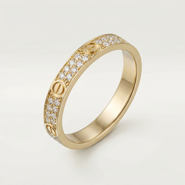 Love Pavé Slim Ring