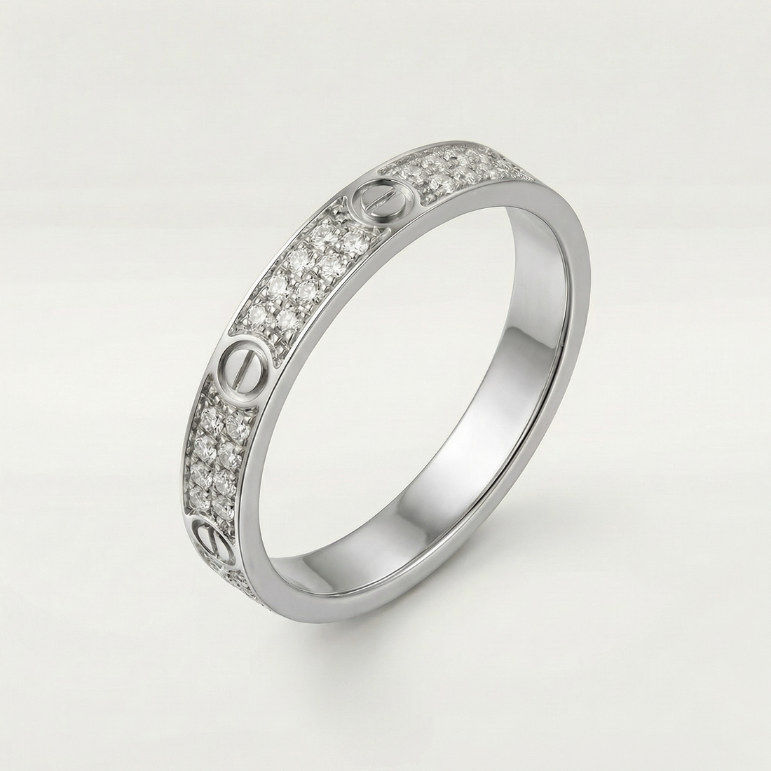 Love Pavé Slim Ring