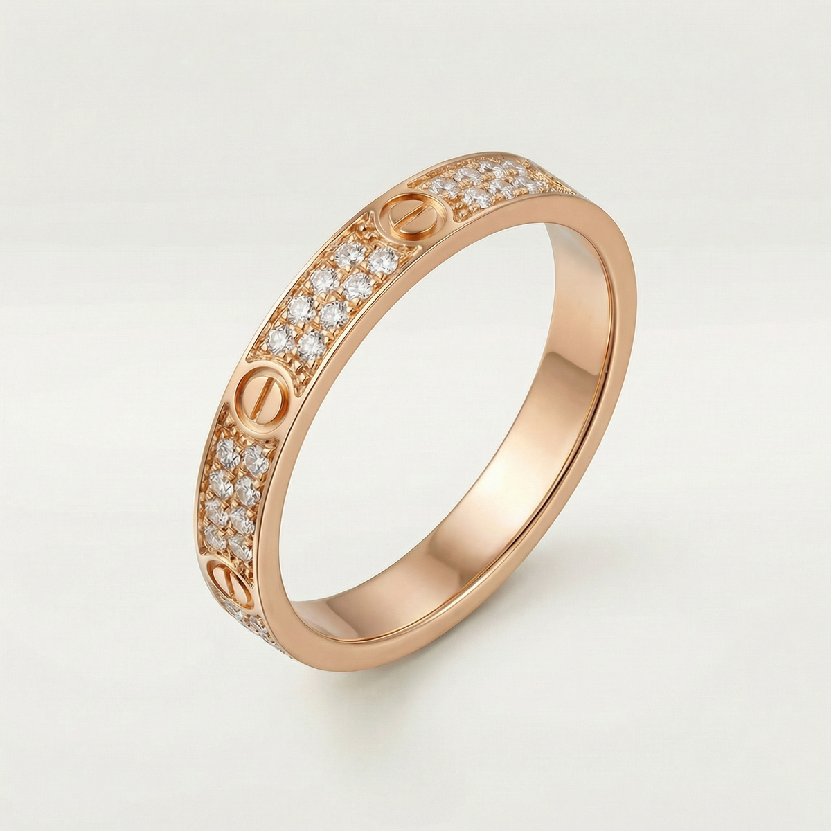 Love Pavé Slim Ring