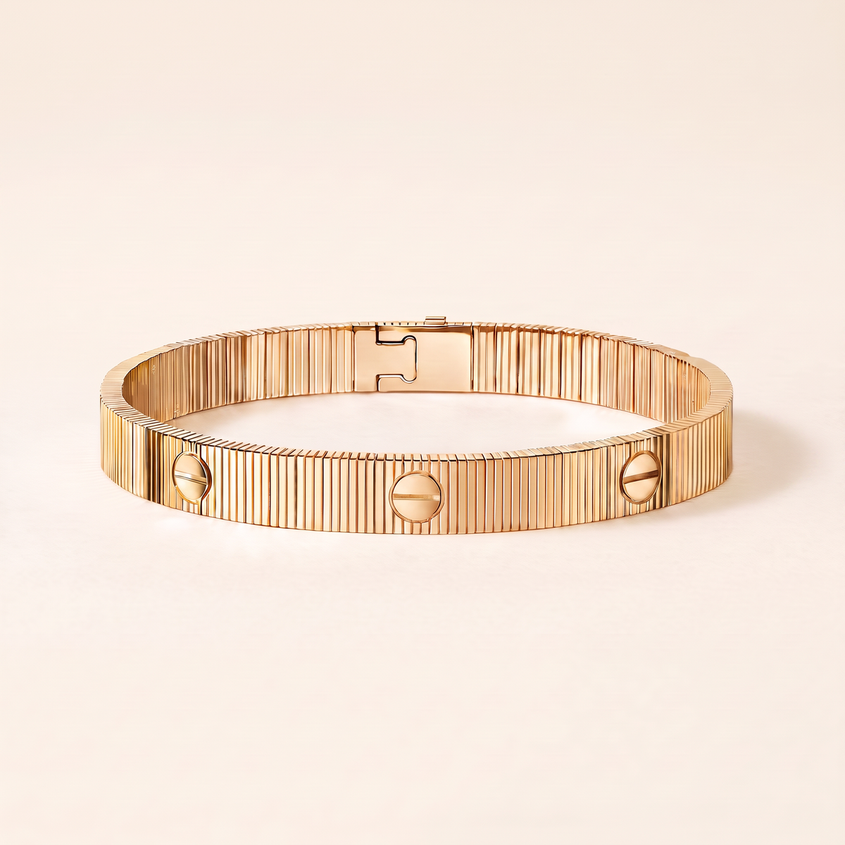 Love Ribbed Screw Accent Braceletshop_this_look_AVdw3f