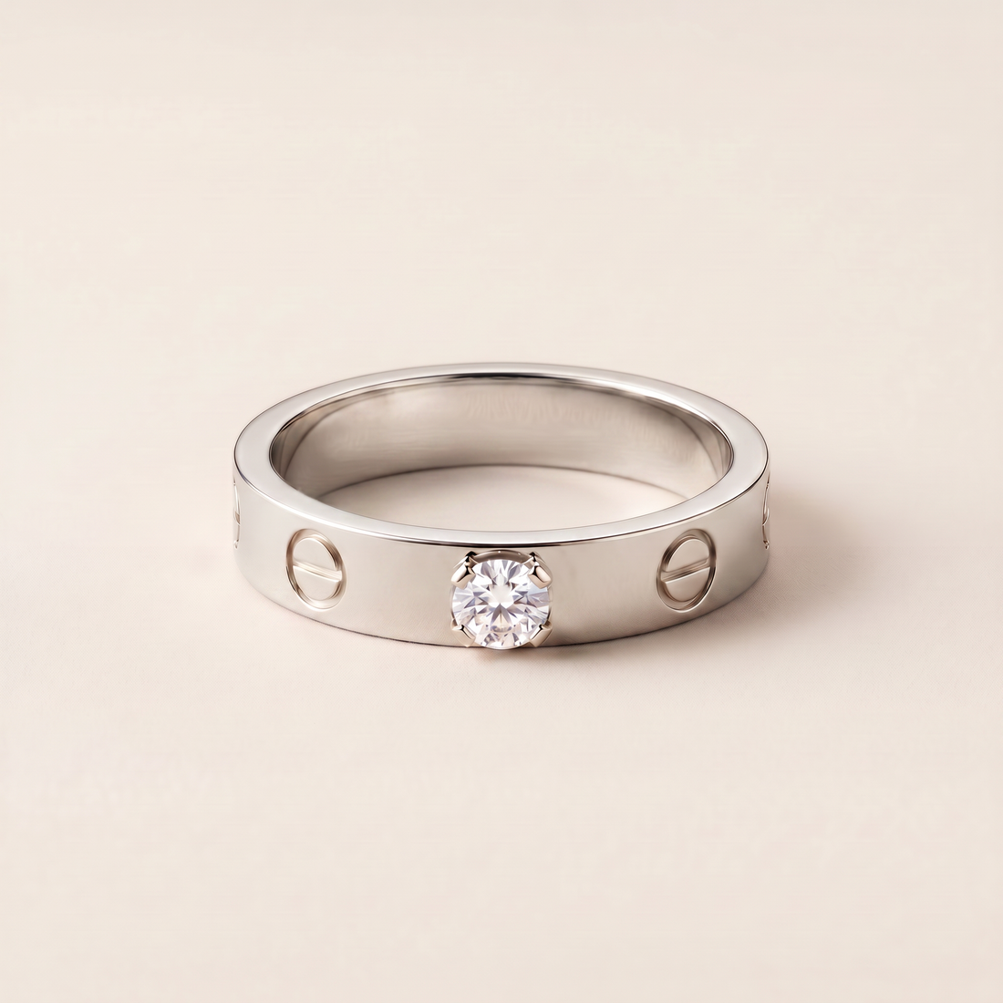 Love Solitaire Diamond Ring