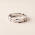 Love Solitaire Diamond Ring