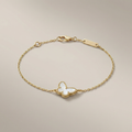 Lucky Alhambra Butterfly Pendant Bracelet