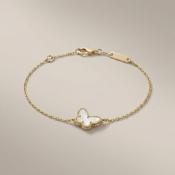 Lucky Alhambra Butterfly Pendant Bracelet