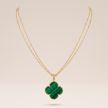 Magic Alhambra Malachite Necklace