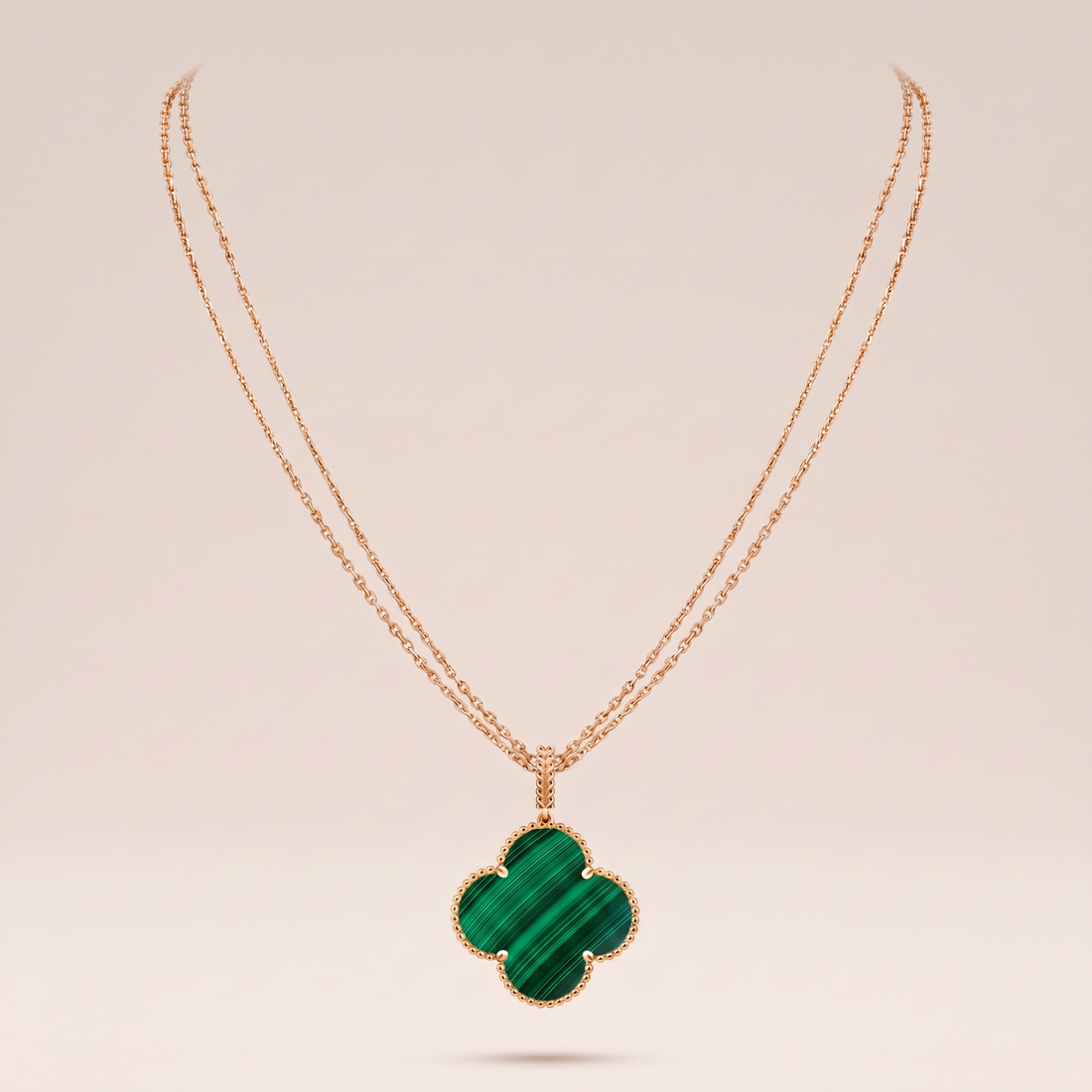 Magic Alhambra Malachite Necklace
