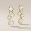 Magic Alhambra Mother Of Pearl Four Motifs Earrings