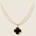 Magic Alhambra One Motif Black Clover Necklace