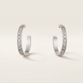 Medium Love Pavé Hoop Earrings