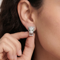 Panthère De Stud Pavé Diamonds Earrings