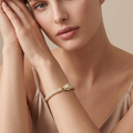 Panthere Pavé Diamond Head Open Bangle Bracelet
